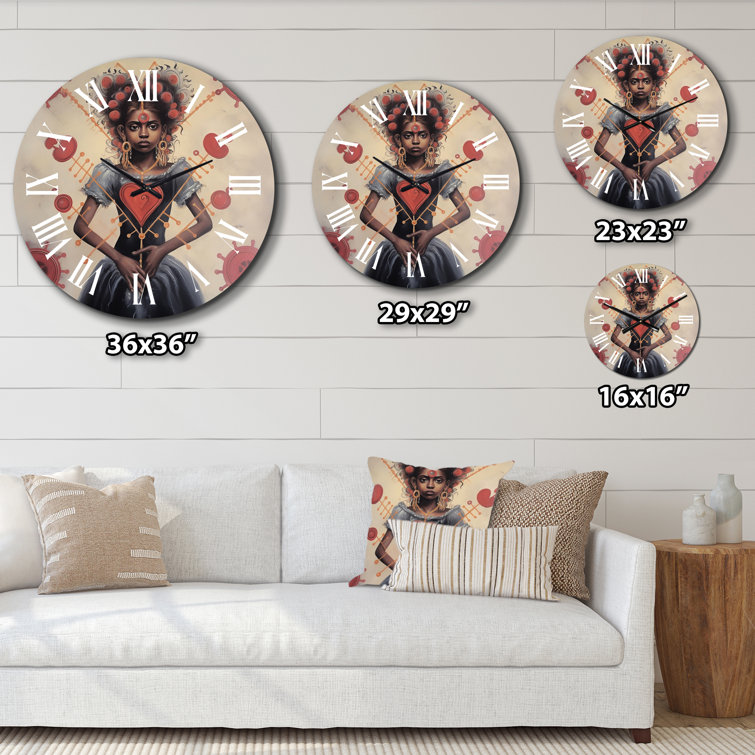 DesignArt Sacred Heart Yoruba Goddess Of Love Haitian XIII Metal Wall